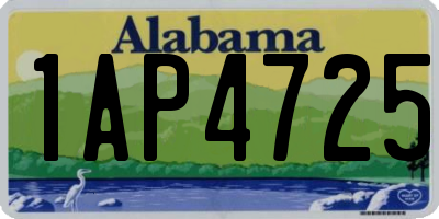 AL license plate 1AP4725