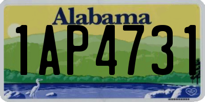 AL license plate 1AP4731