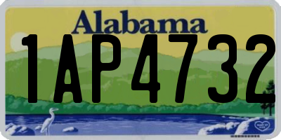 AL license plate 1AP4732