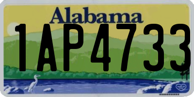 AL license plate 1AP4733
