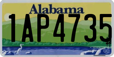 AL license plate 1AP4735