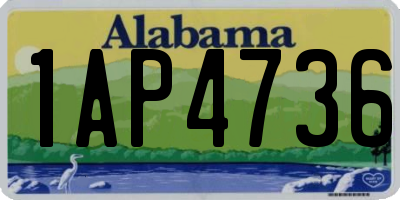 AL license plate 1AP4736