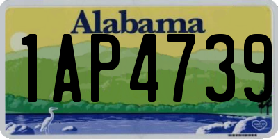 AL license plate 1AP4739