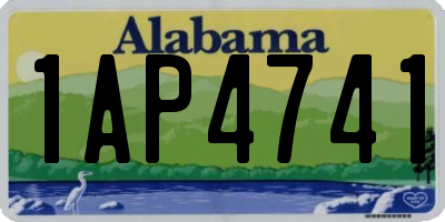 AL license plate 1AP4741