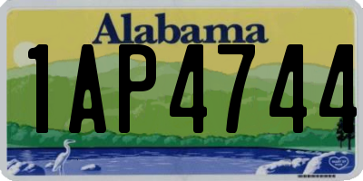 AL license plate 1AP4744