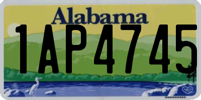 AL license plate 1AP4745