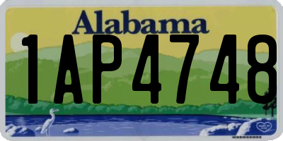 AL license plate 1AP4748