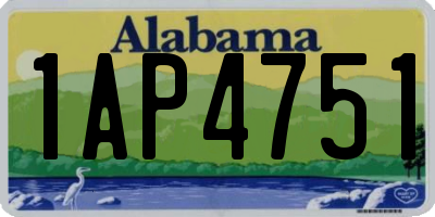 AL license plate 1AP4751