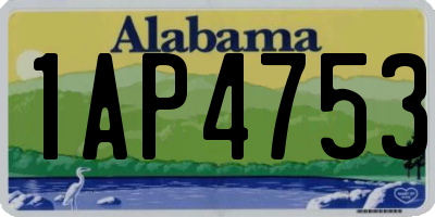 AL license plate 1AP4753