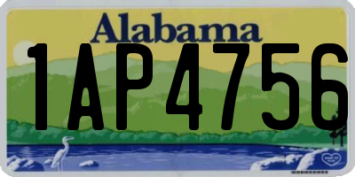 AL license plate 1AP4756