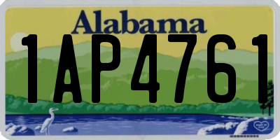 AL license plate 1AP4761