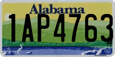 AL license plate 1AP4763