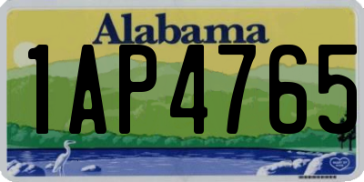 AL license plate 1AP4765