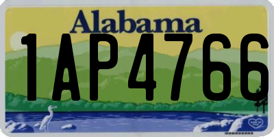 AL license plate 1AP4766