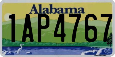 AL license plate 1AP4767
