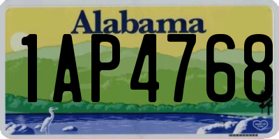 AL license plate 1AP4768