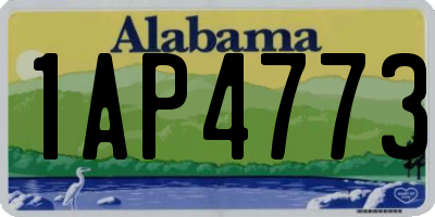 AL license plate 1AP4773
