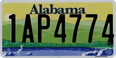 AL license plate 1AP4774