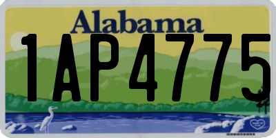 AL license plate 1AP4775