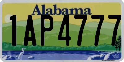 AL license plate 1AP4777