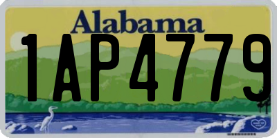 AL license plate 1AP4779