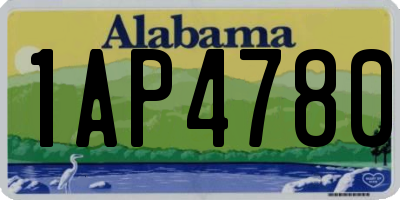 AL license plate 1AP4780