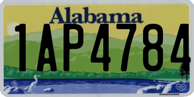 AL license plate 1AP4784