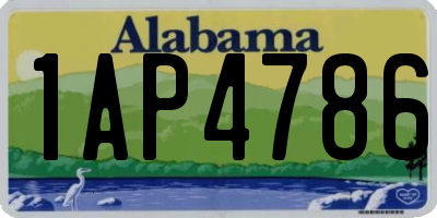 AL license plate 1AP4786