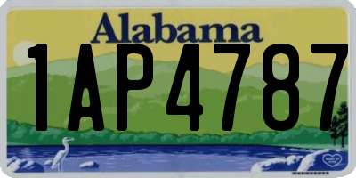 AL license plate 1AP4787