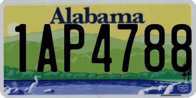 AL license plate 1AP4788