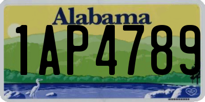 AL license plate 1AP4789