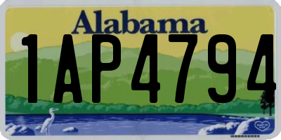 AL license plate 1AP4794