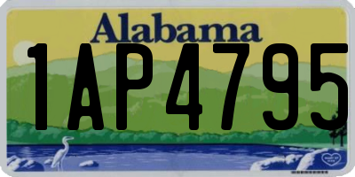 AL license plate 1AP4795