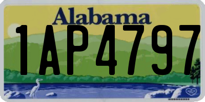 AL license plate 1AP4797