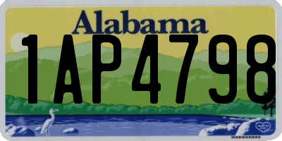 AL license plate 1AP4798