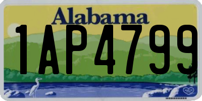 AL license plate 1AP4799