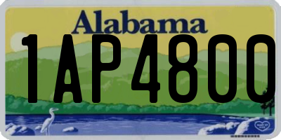 AL license plate 1AP4800