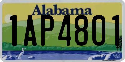 AL license plate 1AP4801