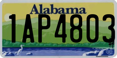 AL license plate 1AP4803