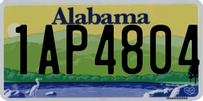 AL license plate 1AP4804