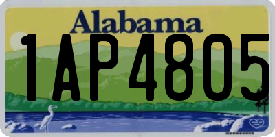 AL license plate 1AP4805
