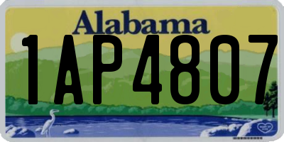 AL license plate 1AP4807