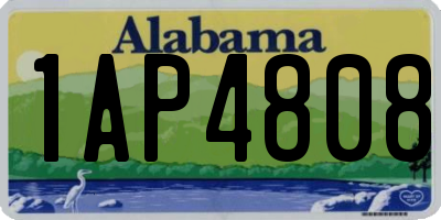 AL license plate 1AP4808