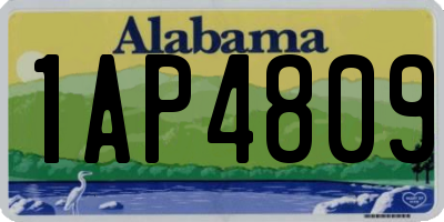 AL license plate 1AP4809