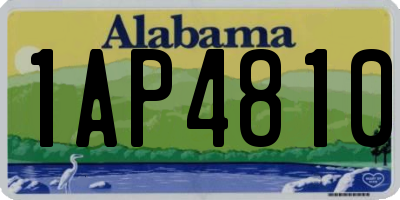 AL license plate 1AP4810