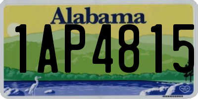 AL license plate 1AP4815