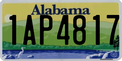 AL license plate 1AP4817