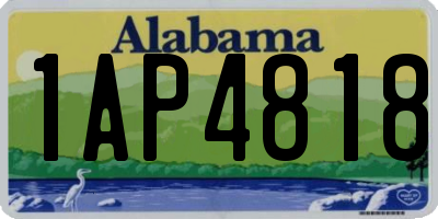 AL license plate 1AP4818