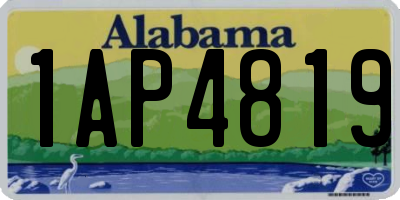 AL license plate 1AP4819