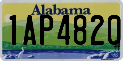 AL license plate 1AP4820